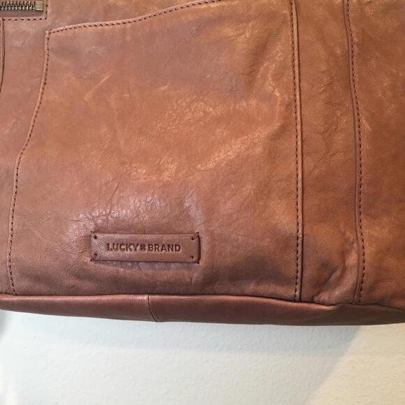 Lucky Brand “Lucky Kean” Tote Purse – 100% Leather – Brown – New Without Tags – - Picture 2 of 6